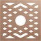 Ekena Millwork Chevron Wood Fretwork Pierced Ceiling Medallion, Wood (Paint Grade), 22"OD x 5 3/4"ID x 3/8"T CMWP22X22X0375CHMF - alternate 1